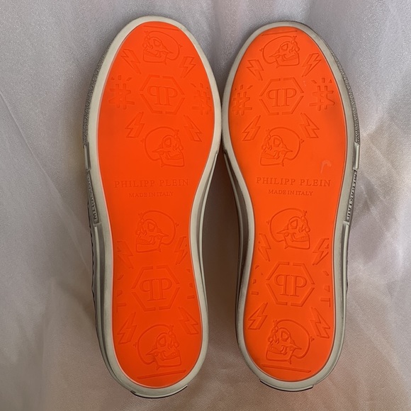 Brand New Philipp Plein Slip On Flame Sneakers Orange size 39 - Picture 9 of 12